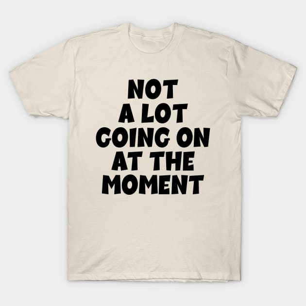 NOT A LOT GOING ON AT THE MOMENT T-Shirt by SamridhiVerma18